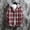 Red, variant on Snorda Plaid Jacket for Men Button Down Long Sleeve Shirt with Drawstring Hood Casual Soft Loose Comfy Versatile Jackets for Fall Winter Daily Layering Wear Outdoors Looks