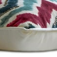 thumbnail image 3 of The HomeCentric Housse de Coussin Décorative Bleue 26"x26 Pouces (65x65 cm) en Velours Imprimé, Chevrons, Taie d'Oreiller avec Broderie de Perles, Style Moderne à Chevrons - Rainure à Chevrons, 3 of 5