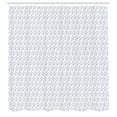 thumbnail image 3 of Ambesonne Nautical Shower Curtain, Nautilus Shell Like Waves, 69"Wx84"L, White and Dark Ceil Blue, 3 of 5