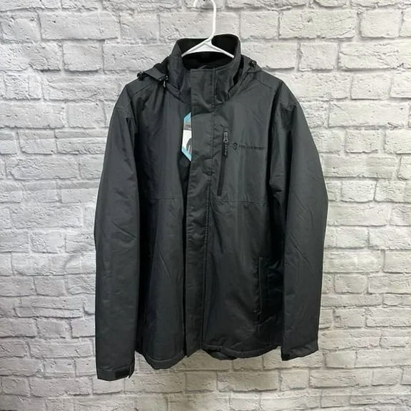 Free Country Deep Charcoal Multi-Ripstop Hooded Coat Size XXL