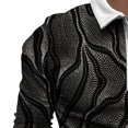thumbnail image 5 of DPTALR Chemise Slim Slim à Imprimé Revers à Manches Longues pour Homme, 5 of 5