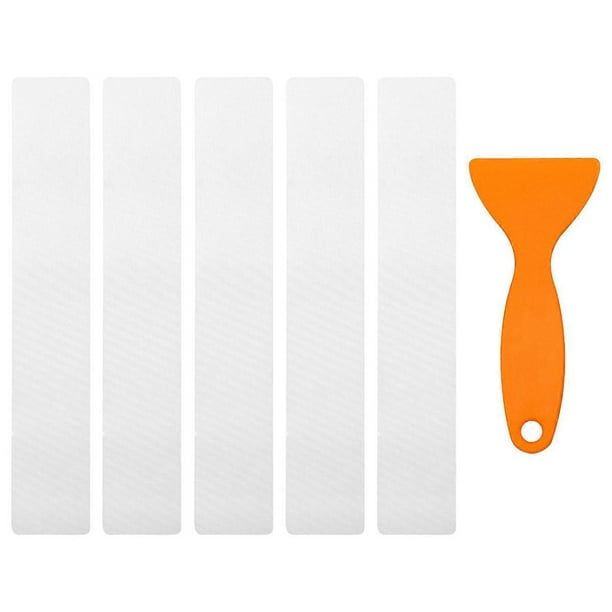 Skid Stickers for Bathtub Stairs – Self Adhesive Non Slip Strips for Bathrooms, Pools & Entryways – 5pcs Set