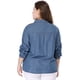 thumbnail image 5 of CamiDe Cambray ManLarCon Bolsillo En El Pecho TalGrande PaMujer Azul Marino 3XL, 5 of 6