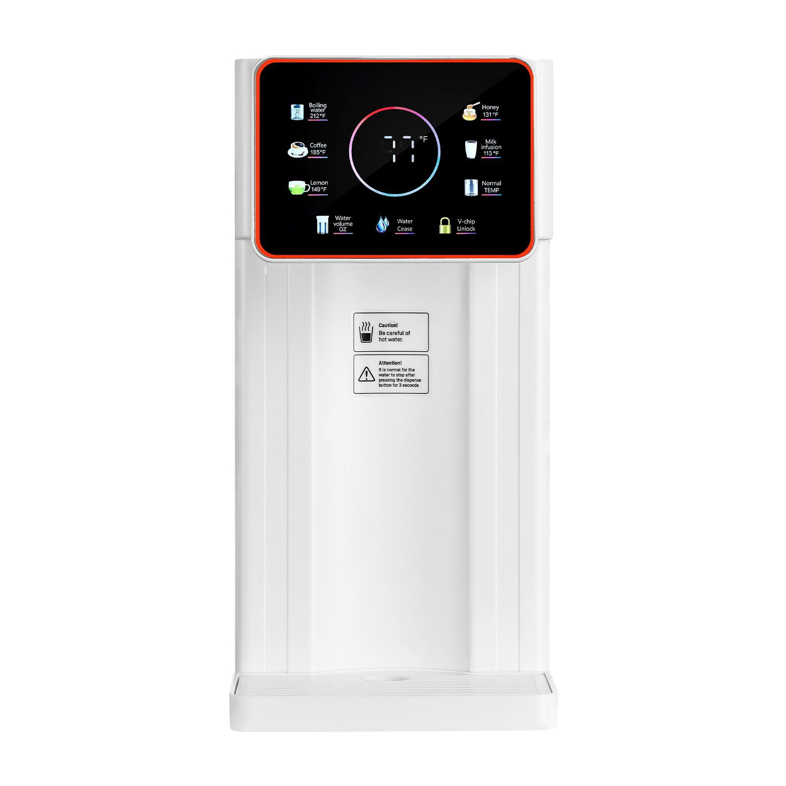 Countertop Instant Hot Water Dispenser 101oz 6 Temperatures 7 Volumes for Tea Coffee Baby Formula
