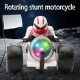 thumbnail image 4 of Meggemo 360° Rotating RC Stunt Motorcycle - Tricycle Robot Toy with LED Lights, Ideal for Indoor/Outdoor Trick Play & Holiday Gifting, 4 of 6