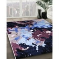 thumbnail image 3 of Ahgly Company Machine Washable Indoor Round Industrial Modern Deep Purple Area Rugs, 3' Round, 3 of 7