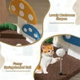 thumbnail image 6 of Pefilos 23" Cat Tree Tower with Sisal-Covered Scratching Post, 4-In-1 Mushroom Cat Condo with Padded Perch, for Small Spaces, Kittens, Multicolor, 6 of 8
