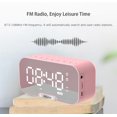 thumbnail image 5 of CHAO Reloj despertador digital con superficie de espejo (rosa), 5 of 5