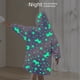 thumbnail image 3 of Albornoz con capucha de franela brillante y luminosa de unicornio, ropa de descanso para niños, manta luminosa para usar en el hogar, 3 of 6