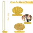 thumbnail image 2 of Collar de cuentas EOBOH Gold Mardi Gras, 100 unidades, para fiesta, 33 cm, 2 of 6