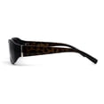 thumbnail image 3 of SA106 Womens Classy 90s Fashion Narrow Oval Plastic Sunglasses Black Tortoise Smoke, 3 of 4