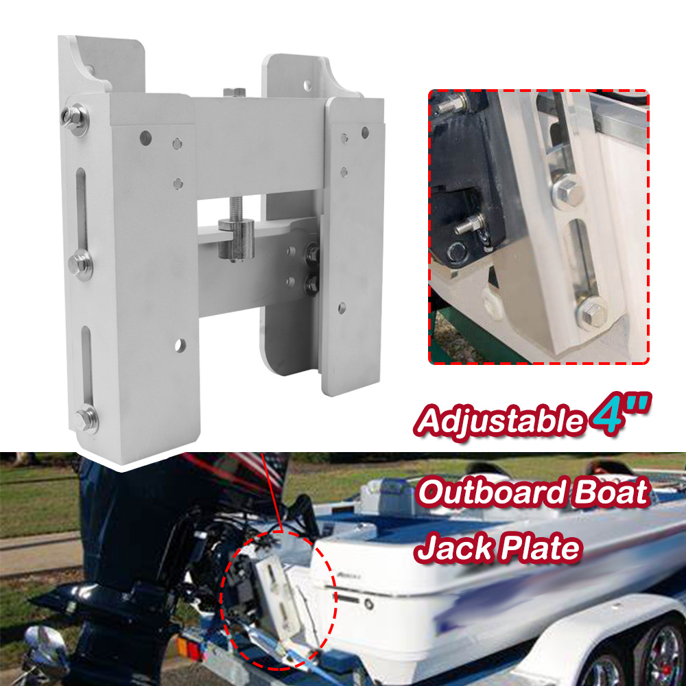 ELITEWILL Adjustable 4'' Outboard Boat Jack Plate For JPL4400 Motor