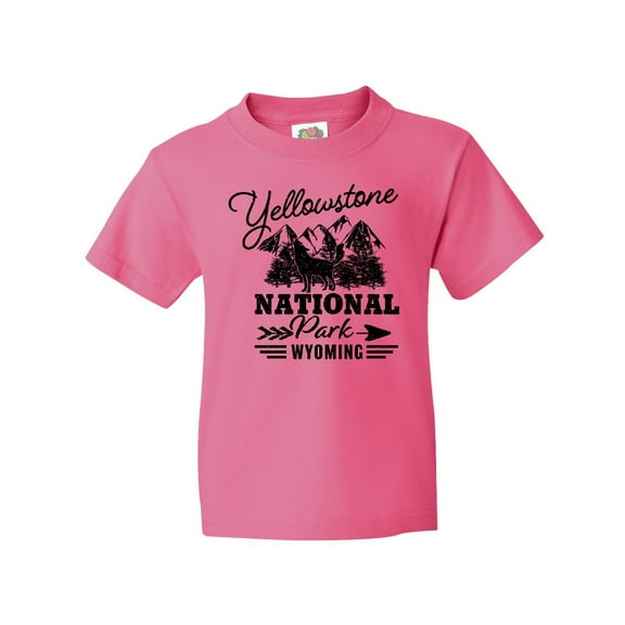 Inktastic Wyoming Yellowstone National Park Youth T-Shirt