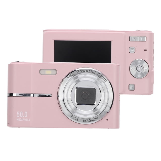 Cámara Digital De 16x Zoom 50MP FHD 1080p Cámara Portátil Con Enfoque Automático Y Pantalla HD De 2.4 Pulgadas Para Fotografía De Viaje