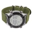 thumbnail image 1 of Men Digital Sports Watch Waterproof Alarm Countdown Dual Time Zone Nylon Strap Digital Watch, Dual Location Time, EL Backlight, 50M Waterproof, 1 of 7