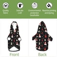 thumbnail image 6 of Fotbe Christmas Tree and Gold Socks Print Small Dog Sweater Hoodies Pet Grey Hooded Soft Fleece Sweatshirts with Pocket Fall Winter Puppy Cat Sweaters Warm Clothes-Medium, 6 of 7