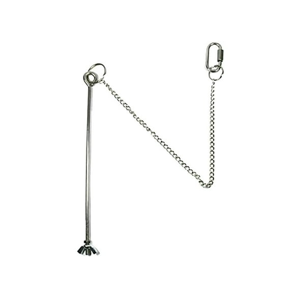 SPOORYYO Stainless Steel Hanging Chicken Feeder - Vegetable Skewer for Poultry, Durable and Easy to Use with Chain and Hook