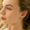 thumbnail image 2 of Pendiente de aro de nudo celta pequeño Silvora Pendientes Huggie de plata esterlina 925 para mujeres y hombres, 2 of 8