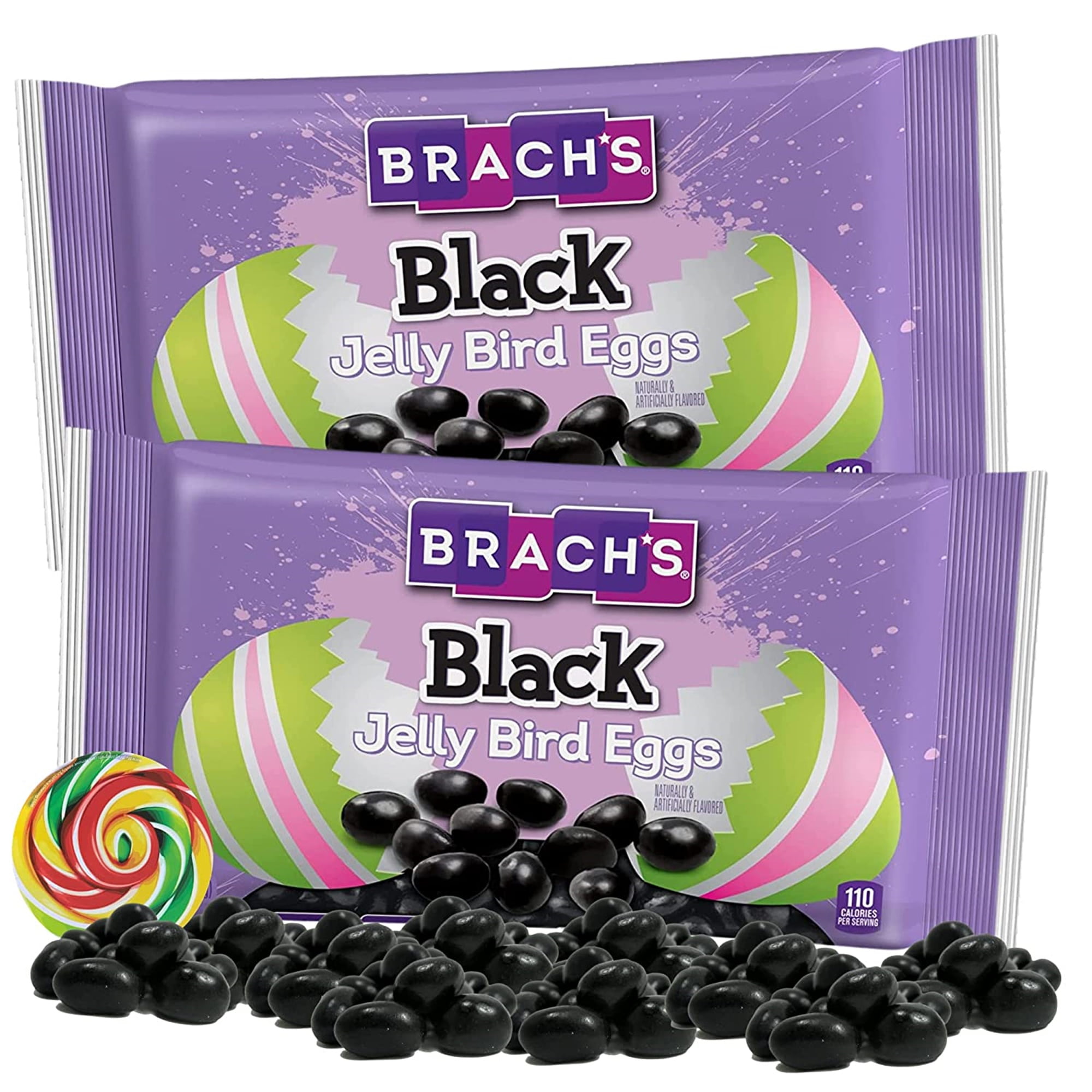 Brachs Black Licorice Jelly Bean Bird Eggs, Easter Basket Candy, Pack