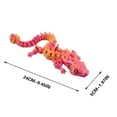 thumbnail image 5 of Baby Dragon Collectible Figurine 3D Printed Flexible Joint Movable Desk Ornament Decorative Fantasy Model Toy Gift for Car Home Office 1 Pack, 5 of 7