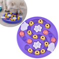 thumbnail image 2 of Alimentador lento perro rompecabezas tablero pequeño perro mascota gato cachorro juego IQ tratar juguetes tazón Púrpura Zulema Cuenco para mascotas de alimentación lenta, 2 of 8