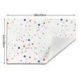 thumbnail image 3 of YFYANG Washable Heat-Resistant Placemats, 70% PVC/30% Polyester, Geometric Polka Dot Pattern Kitchen Table Mat, 12" x 18" 4 Pcs, 3 of 6