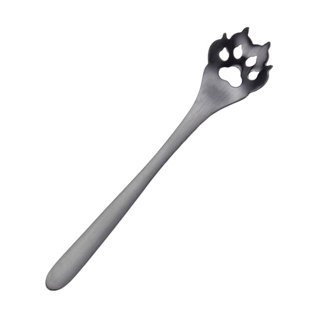 Billuyoard Cuchara versátil de acero inoxidable para té y postres para fiestas y cafés Cuchara de azúcar de acero inoxidable para colador de Type3 NO3