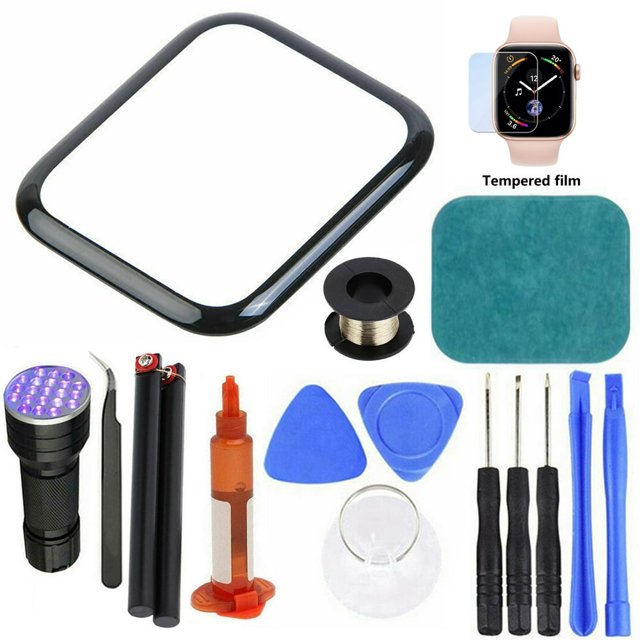 Chok's Precise Touch Screen Glass Cover Replacement Kit for Apple Watch 2/3/4/5/6 Series 38mm 42mm 40mm 44mm