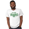 thumbnail image 4 of Eat Veggies Fun Message Vegetarian Plus Size Crewneck Graphic Tee Shirt Brisco Brands 5X, 4 of 5
