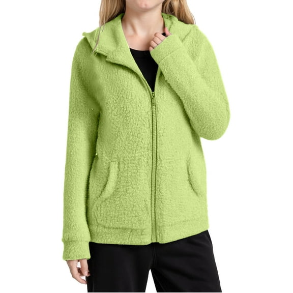 Kids Outerwear Jackets Long Sleeve Zip Up Hoodie For Girls Soft Lightweight Windproof Outwear Jacket Girls' Outerwear Jackets & Coats 9-10 Years