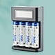 thumbnail image 5 of Cargador de Batería con Pantalla LCD de 4 Ranuras Cargador USB Inteligente para 4 Baterías AA o AAA, 5 of 5