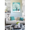 thumbnail image 4 of MuralMax - His & Hers Personalized Canvas Wall Art - Custom Romance Tree With Couples Names & Date - Gifts For Milestone, Newlyweds, Wedding Anniversary, Housewarming - Turquoise - Size 30 x 24, 4 of 6