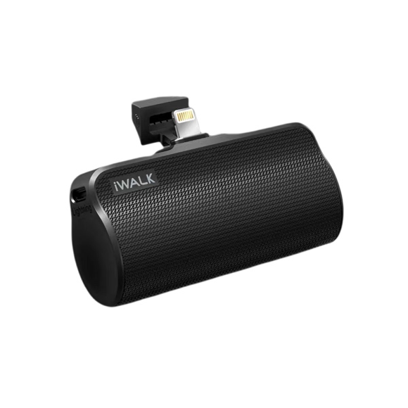 Mini Portable Charger for iPhone with Built in Cable, 3350mAh Compatible with iPhone 11 pro/Xs/XS Max/XR/X/8/7/6/Plus Airpods(Black)