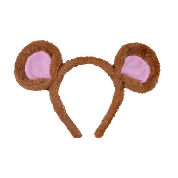 Ear Headband Gray Adult Carnival Halloween Prop Soft Ear Headband Party Decoration Photography Prop Performance Accessory,Brown