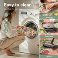 thumbnail image 2 of 2'x6' Floral Runner Rug,Non Slip Washable Boho Hallway Runner Rug with Rubber Backing,Soft Faux Wool Kitchen Runner,Low-Pile Carpet for Bedroom, Entrance, 2 of 7