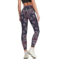 thumbnail image 3 of Leggings Bandana Bleus et Rouges pour Femmes, Pantalons de sport, 3 of 5