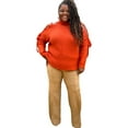 thumbnail image 3 of Plus Size High Waisted Faux Suede Pant, 3 of 4