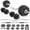 66 LB with Curl Bar, variant on ARVAKOR 66LB 2 in 1 Adjustable Dumbbell Set with Connecting Rod, Lifting Dumbbells Plate Used as Barbell for Whole Body Workouts, Black