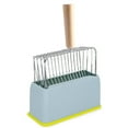 thumbnail image 1 of Pala de arena para gatos de Metal con soporte, pala para excrementos de gatito de tamizado rápido, soporte para pala para arena de gatos para cajas de arena para gatos, 1 of 5