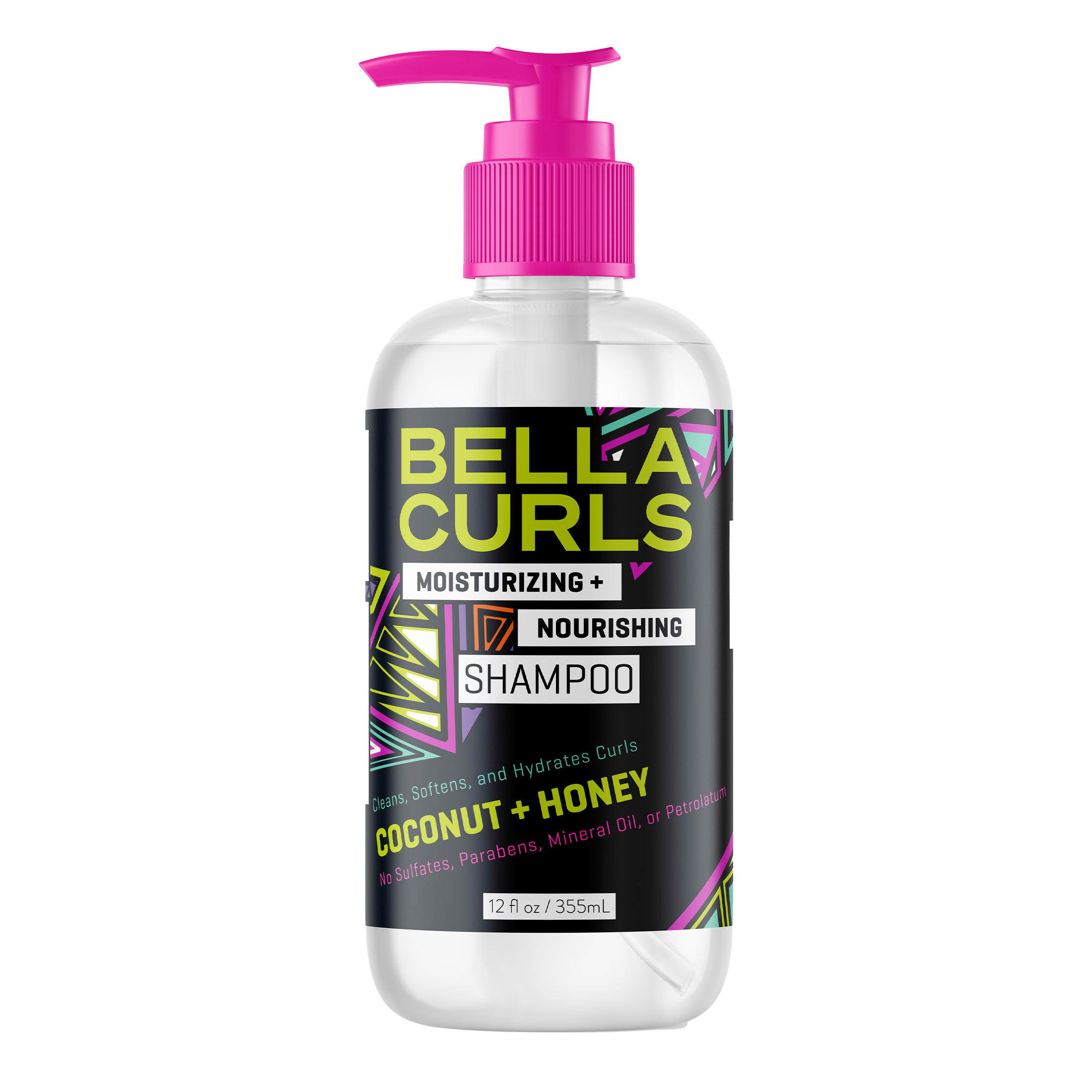Bella Curls Coconut & Honey Nourishing Shampoo 12 floz