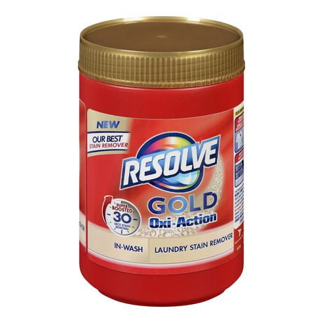 Resolve Gold Oxi-Action, Détachant de Lessive Ultime, Poudre pour Lavage, Toutes Couleurs, 625 G Rouge