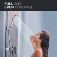 thumbnail image 2 of Pommeau de Douche, Grande Pommeau de Douche Carré avec Contrôle à une Main, Haute Pression avec 6 Douchettes, 2 of 5