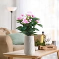 thumbnail image 4 of Clearance Under $1 1Pc Artificial Impatiens Faux Impatiens Spray For Vase Filler Greenery,Plastic Pink, 4 of 6