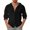 Black, variant on Men's Spring Button Hooded Long Sleeve Jacket Cardigan Jacquard Solid Color Shirt Men’s Oxford Shirts