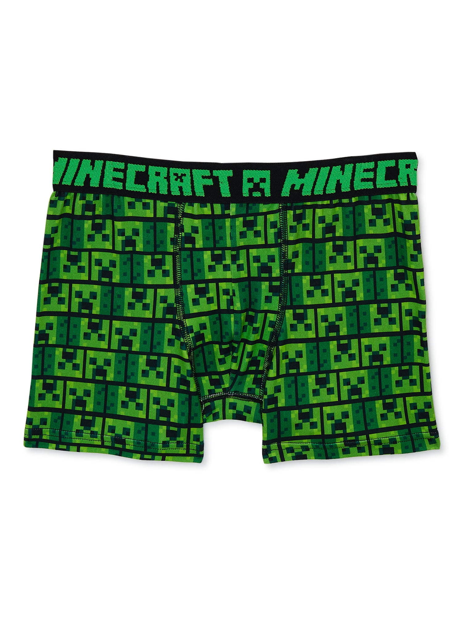 Minecraft Boys Boxer Brief Underwear, 4-Pack, Sizes 4-14