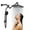 Black, variant on SERABETTO High Pressure 12inch Rain Shower Heads with Handheld Spray Combo with Fixed Showerhead and 5 Sprays Dual Shower Head Combo