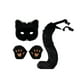 thumbnail image 1 of Guardurnaity Conjunto de accesorios de Cosplay con banda elástica de la cintura para fiestas de Halloween, accesorios de Cosplay, guantes de felpa Disfraces de disfraces negro, 1 of 6