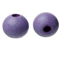 thumbnail image 3 of 1000 Painted Purple Round Wood Beads 8mm with 2mm Hole, 3 of 3
