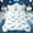 White Blue 01, variant on meiyoeat Hammerhead Shark Full Size Bedding Sets for Kids Boys, Bubbles Starfish Full Size Bed in a Bag for Bedroom, White Blue, Reversible, 7-Piece