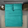 thumbnail image 3 of Swift Home Luxury 6-Piece Sheet Set with Extra Pillow Case, Double, Larkspur Blue, 3 of 8